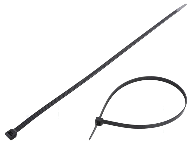 Kabelbinder; L: 500mm; W: 9mm; polyamide; 778N; zwart; Ømax: 150mm Kabelbinder; L: 500mm; W: 9mm; polyamide; 778N; zwart; Ømax: 150mm